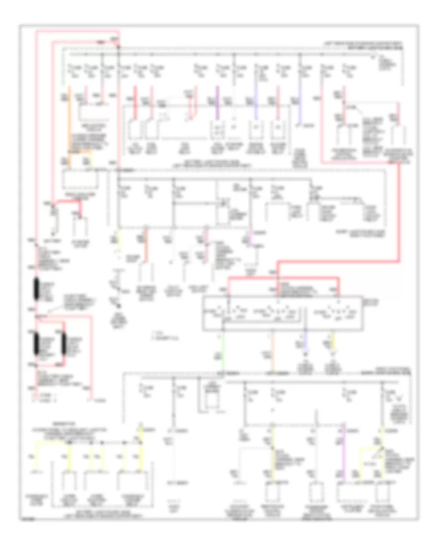 Power Distribution Wiring Diagram 1 of 2 for Ford Ranger 2007