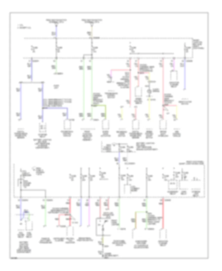 Power Distribution Wiring Diagram 2 of 2 for Ford Ranger 2007