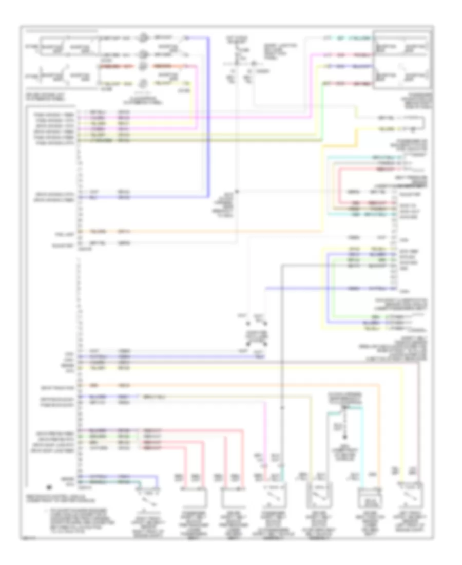 Supplemental Restraints Wiring Diagram for Ford Ranger 2007