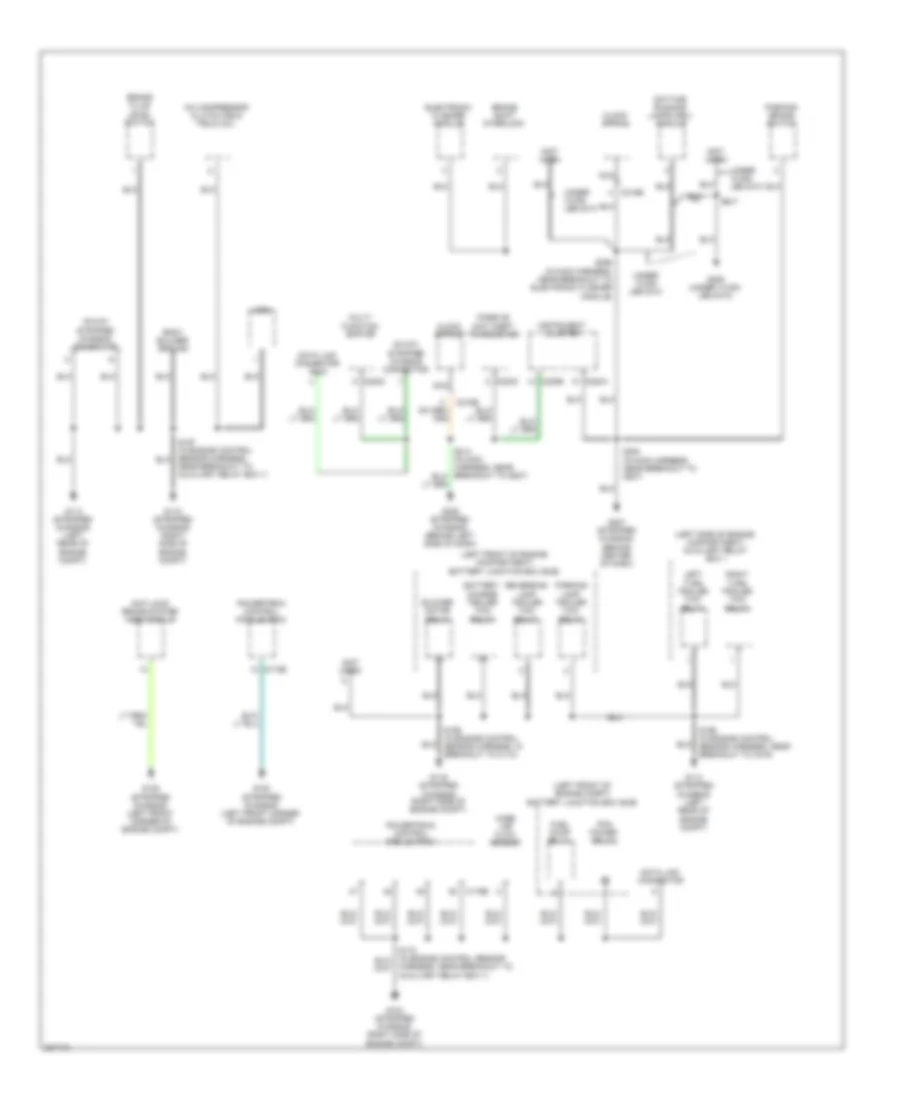 Ground Distribution Wiring Diagram (3 of 5) for Ford RV Cutaway E350 Super Duty 2008