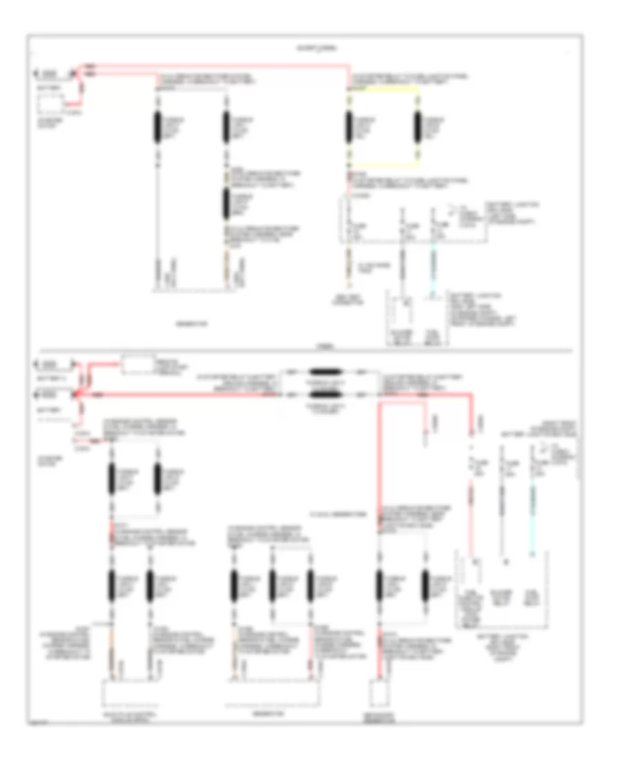Power Distribution Wiring Diagram 1 of 6 for Ford RV Cutaway E350 Super Duty 2008