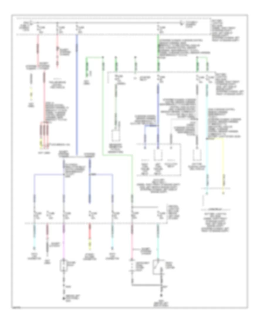 Power Distribution Wiring Diagram 2 of 6 for Ford RV Cutaway E350 Super Duty 2008