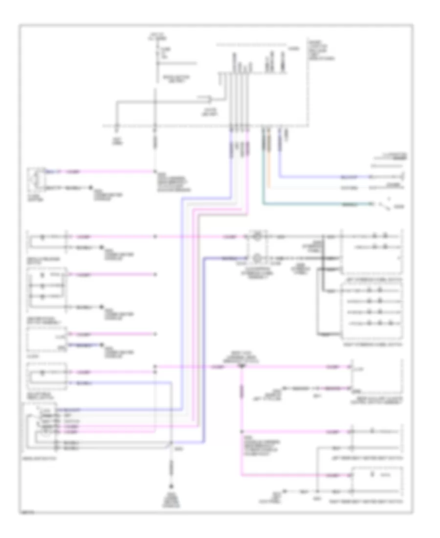 Instrument Illumination Wiring Diagram for Ford Taurus X Limited 2009