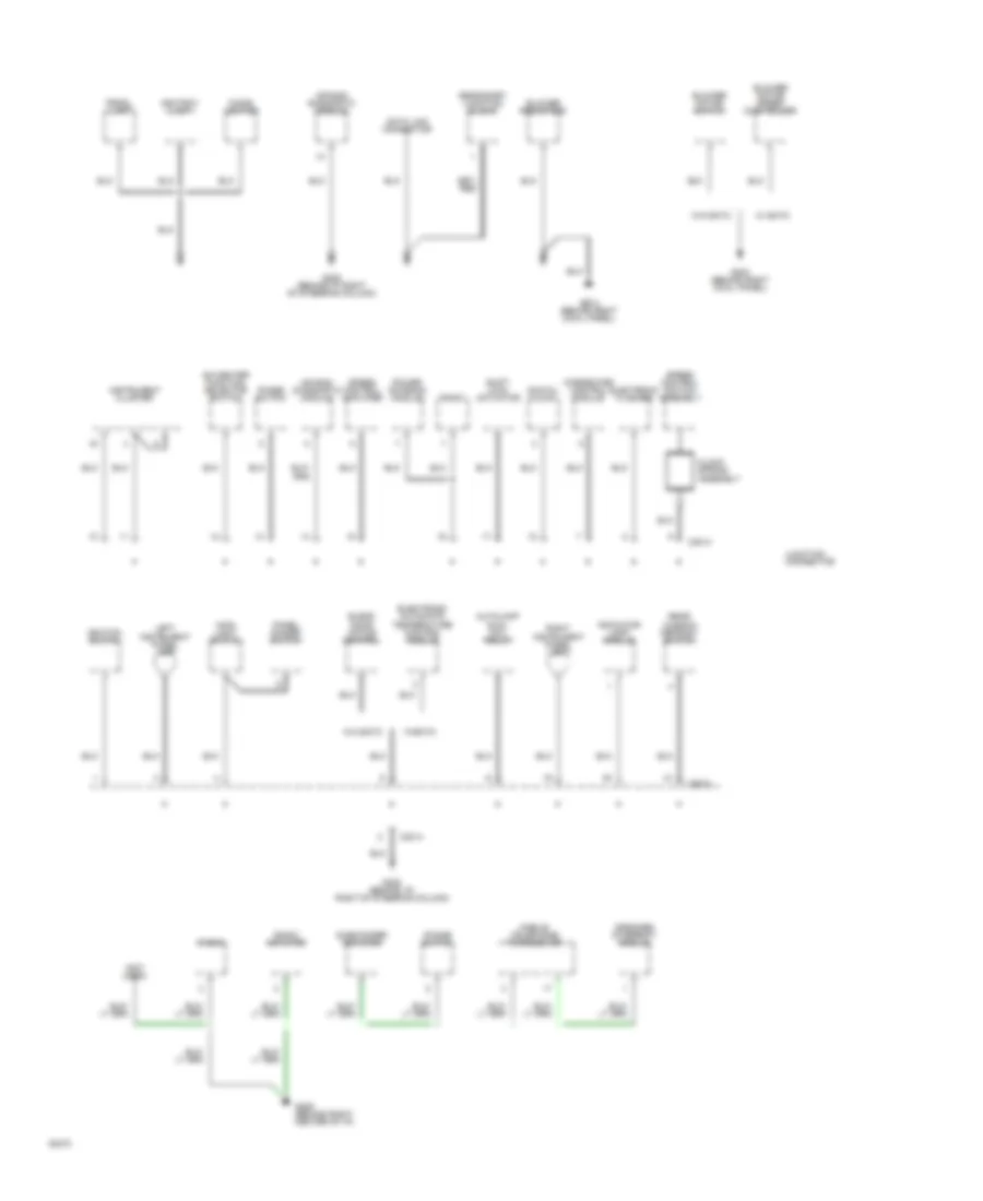 Ground Distribution Wiring Diagram (2 of 4) for Ford Thunderbird LX 1994