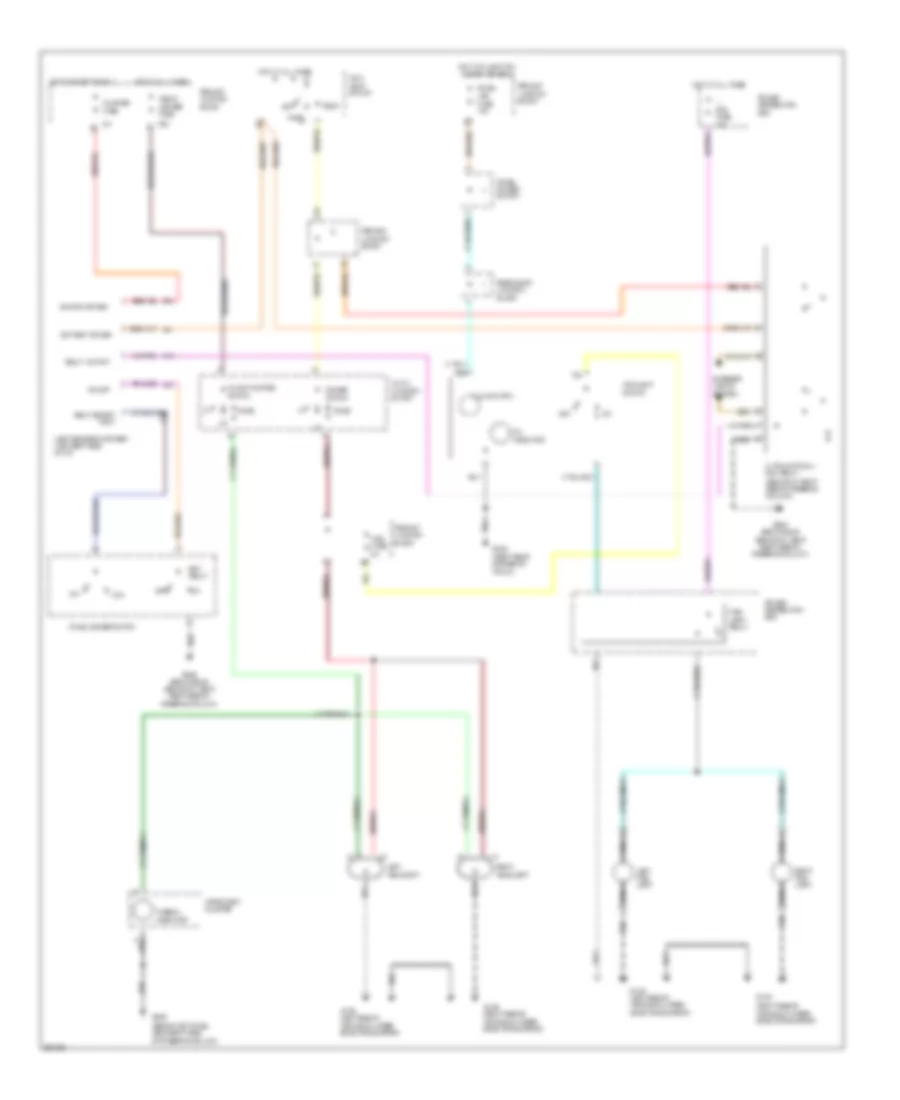 Autolamps Wiring Diagram, without DRL for Ford Thunderbird LX 1994