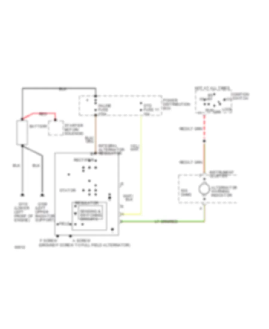 3 8L Charging Wiring Diagram for Ford Thunderbird LX 1994