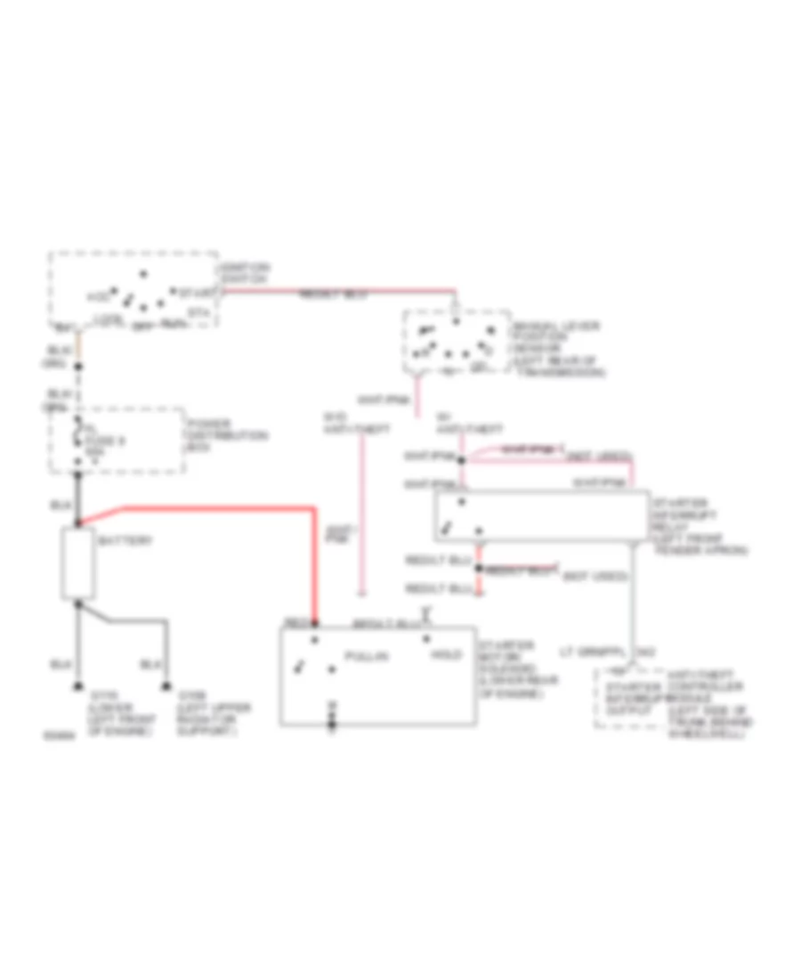 3 8L Starting Wiring Diagram for Ford Thunderbird LX 1994