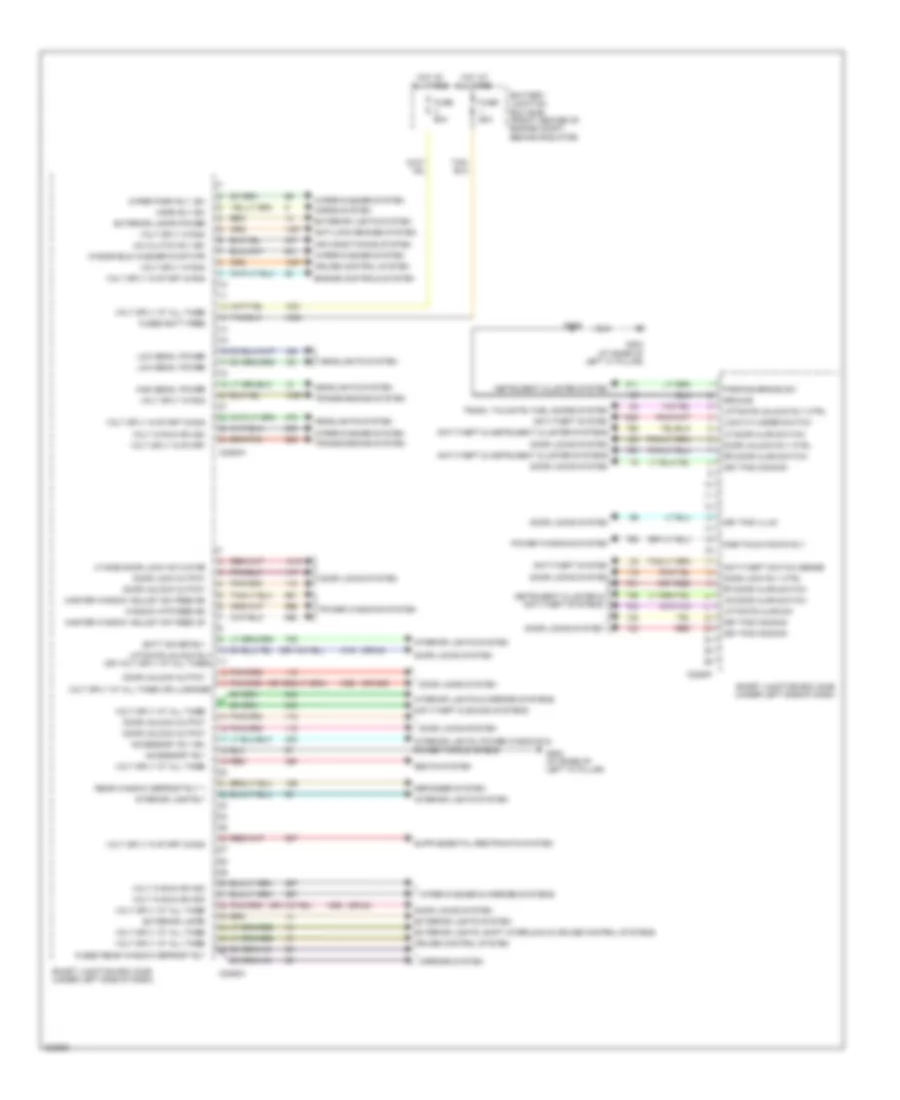 Body Control Modules Wiring Diagram 1 of 2 for Ford Taurus SE 2005