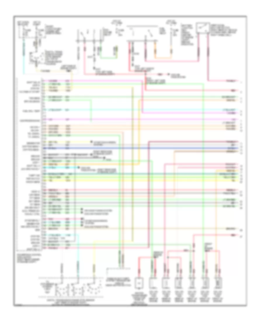 3 0L 24 Valve Engine Performance Wiring Diagram 1 of 4 for Ford Taurus SE 2005