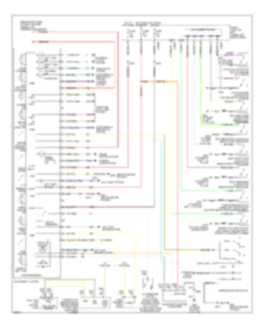 Instrument Cluster Wiring Diagram for Ford Taurus SE 2005