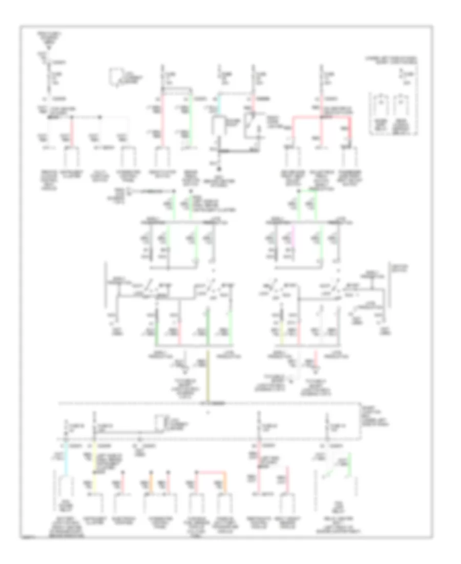 Power Distribution Wiring Diagram 2 of 3 for Ford Taurus SE 2005