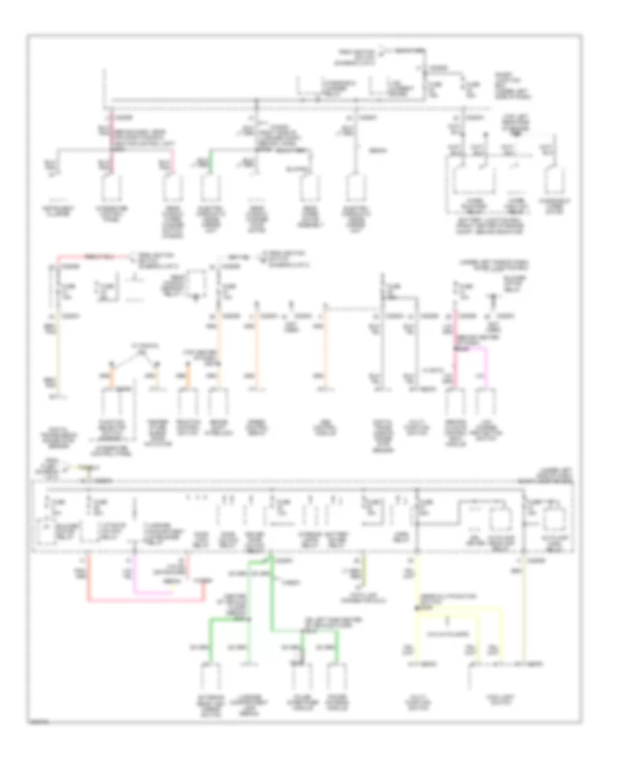 Power Distribution Wiring Diagram 3 of 3 for Ford Taurus SE 2005