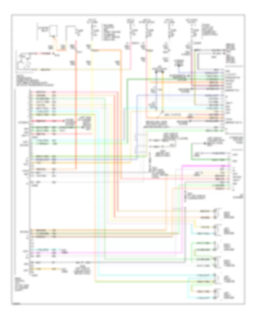 Radio Wiring Diagram with Audiophile System for Ford Taurus SE 2005