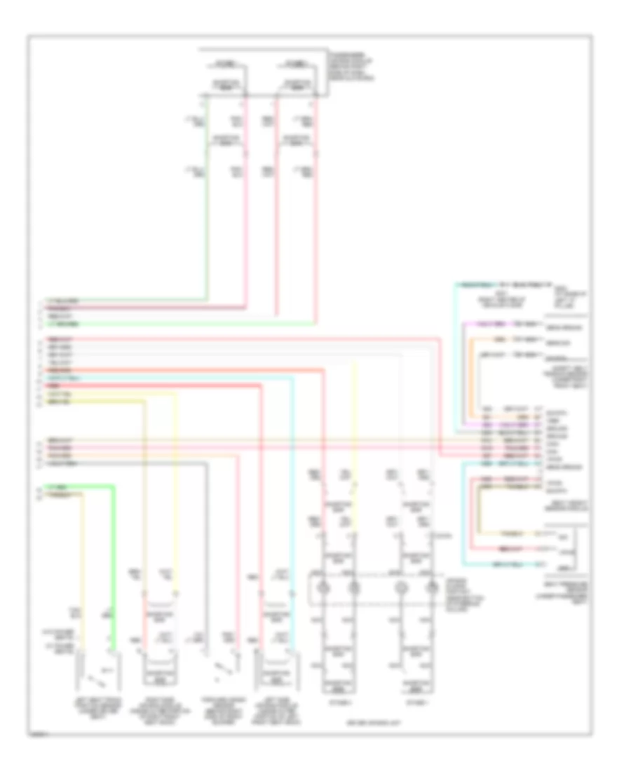 Supplemental Restraints Wiring Diagram 2 of 2 for Ford Taurus SE 2005