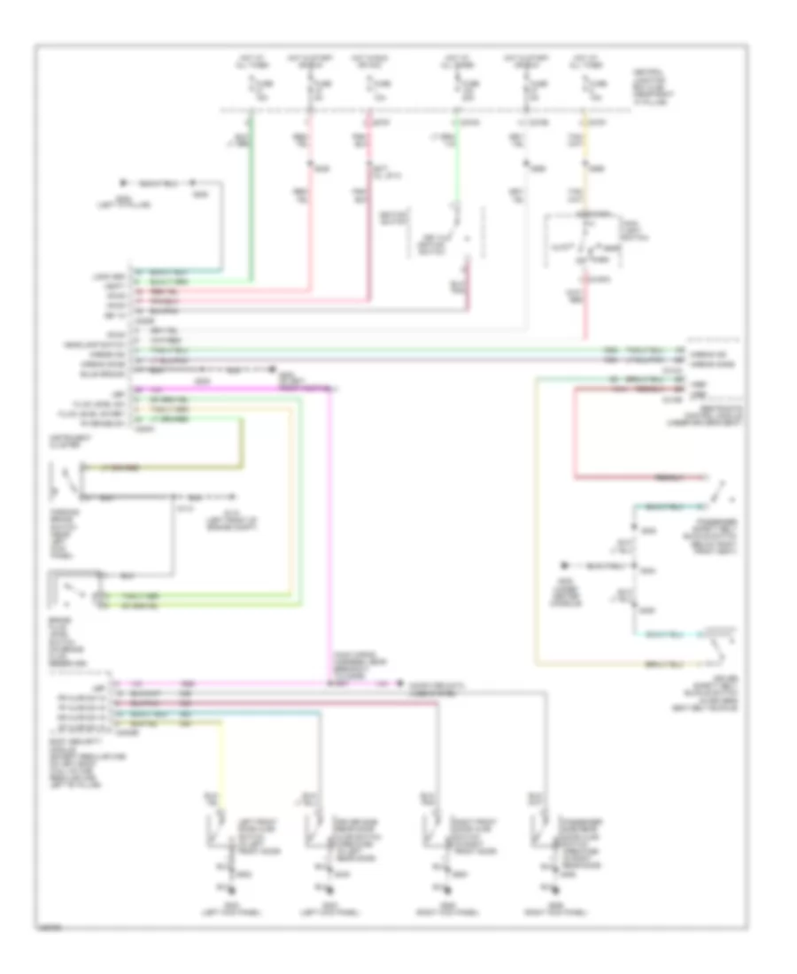 Warning Systems Wiring Diagram with Remote Keyless Entry for Ford Pickup F250 Super Duty 2006