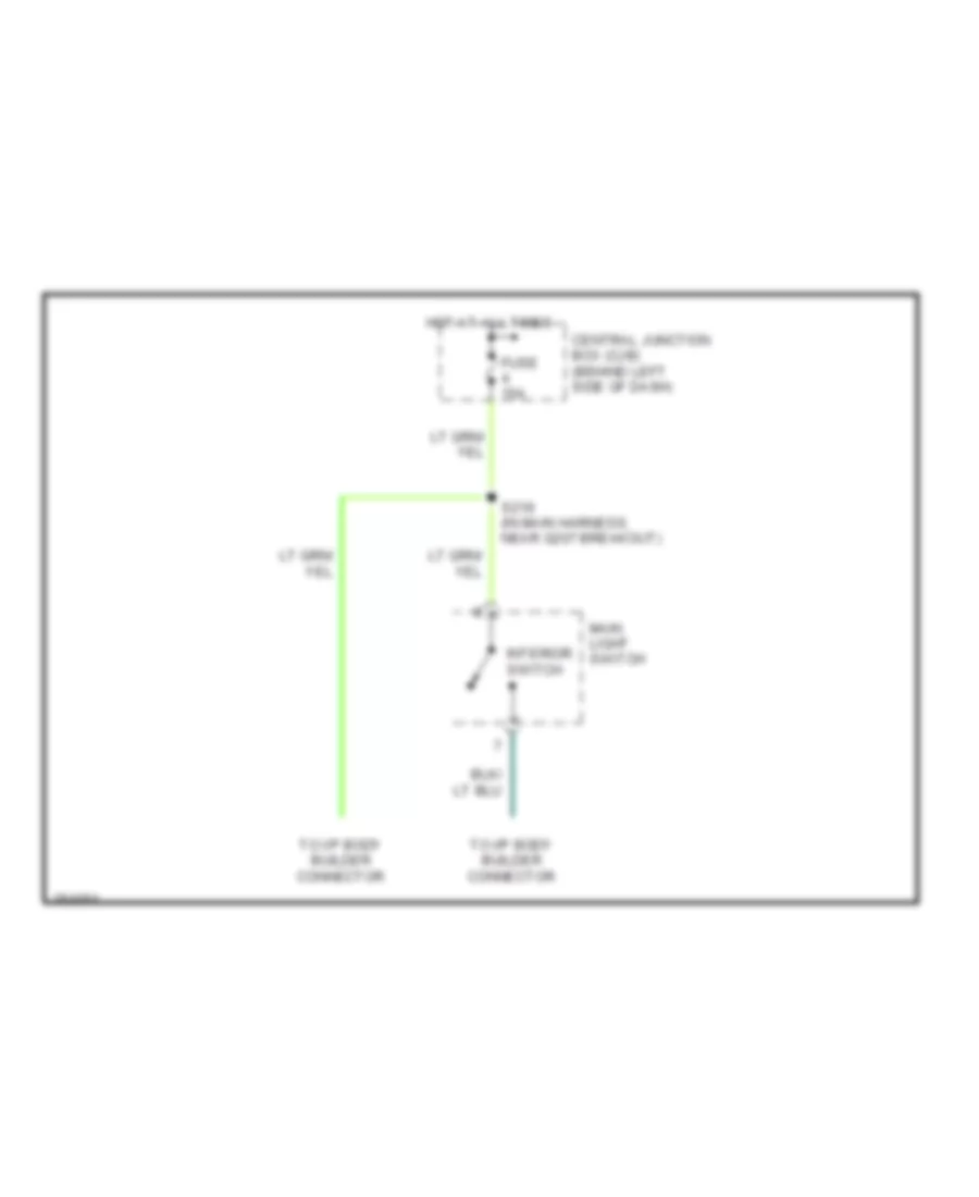 Courtesy Lamps Wiring Diagram with Stripped Chassis for Ford RV Cutaway E350 Super Duty 2007
