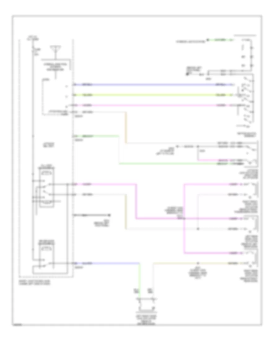 Forced Entry Wiring Diagram 1 of 2 for Ford Taurus Limited 2008