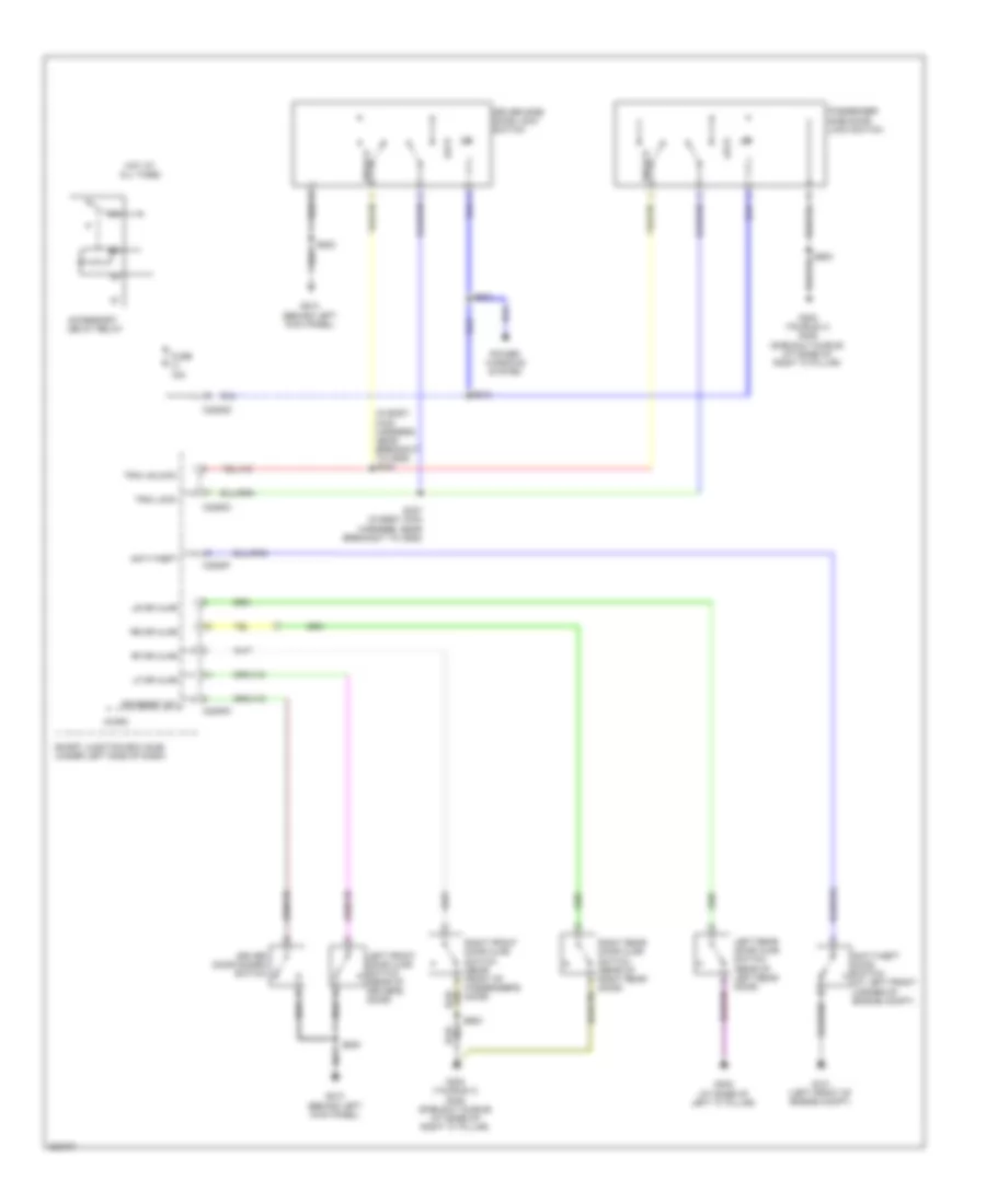 Forced Entry Wiring Diagram 2 of 2 for Ford Taurus Limited 2008