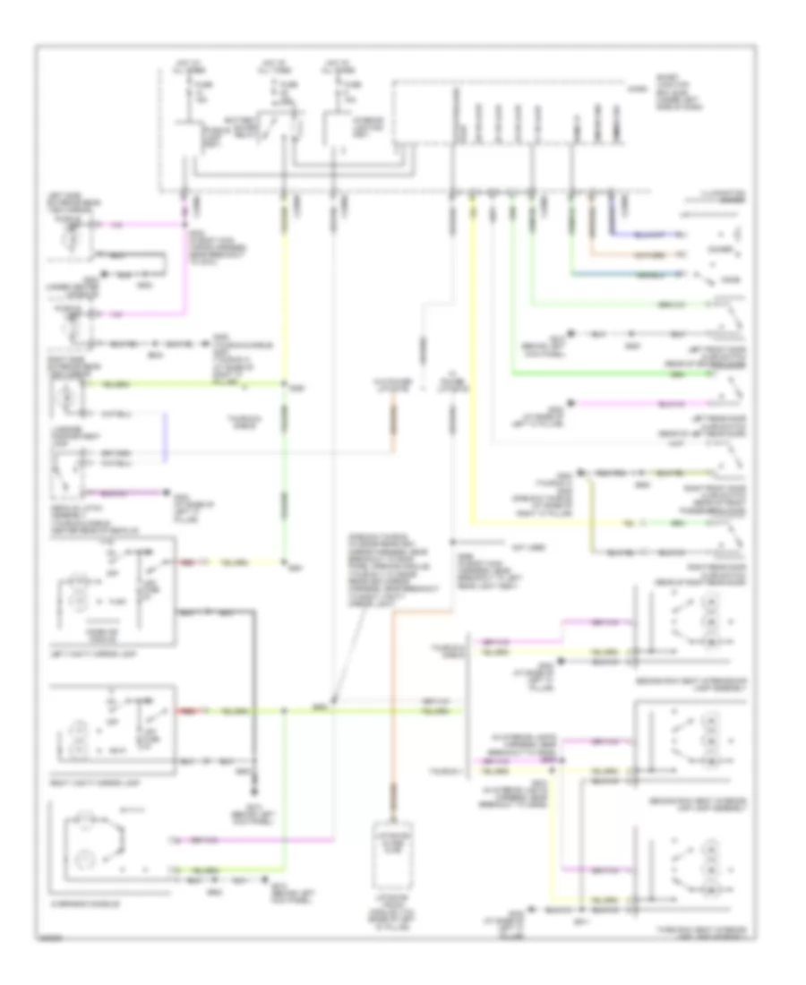 Courtesy Lamps Wiring Diagram for Ford Taurus Limited 2008