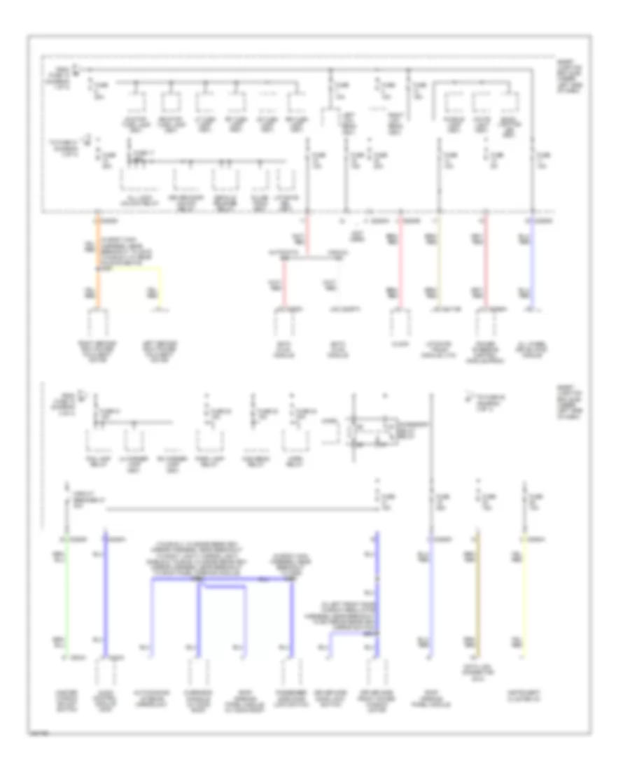 Power Distribution Wiring Diagram 3 of 4 for Ford Taurus Limited 2008