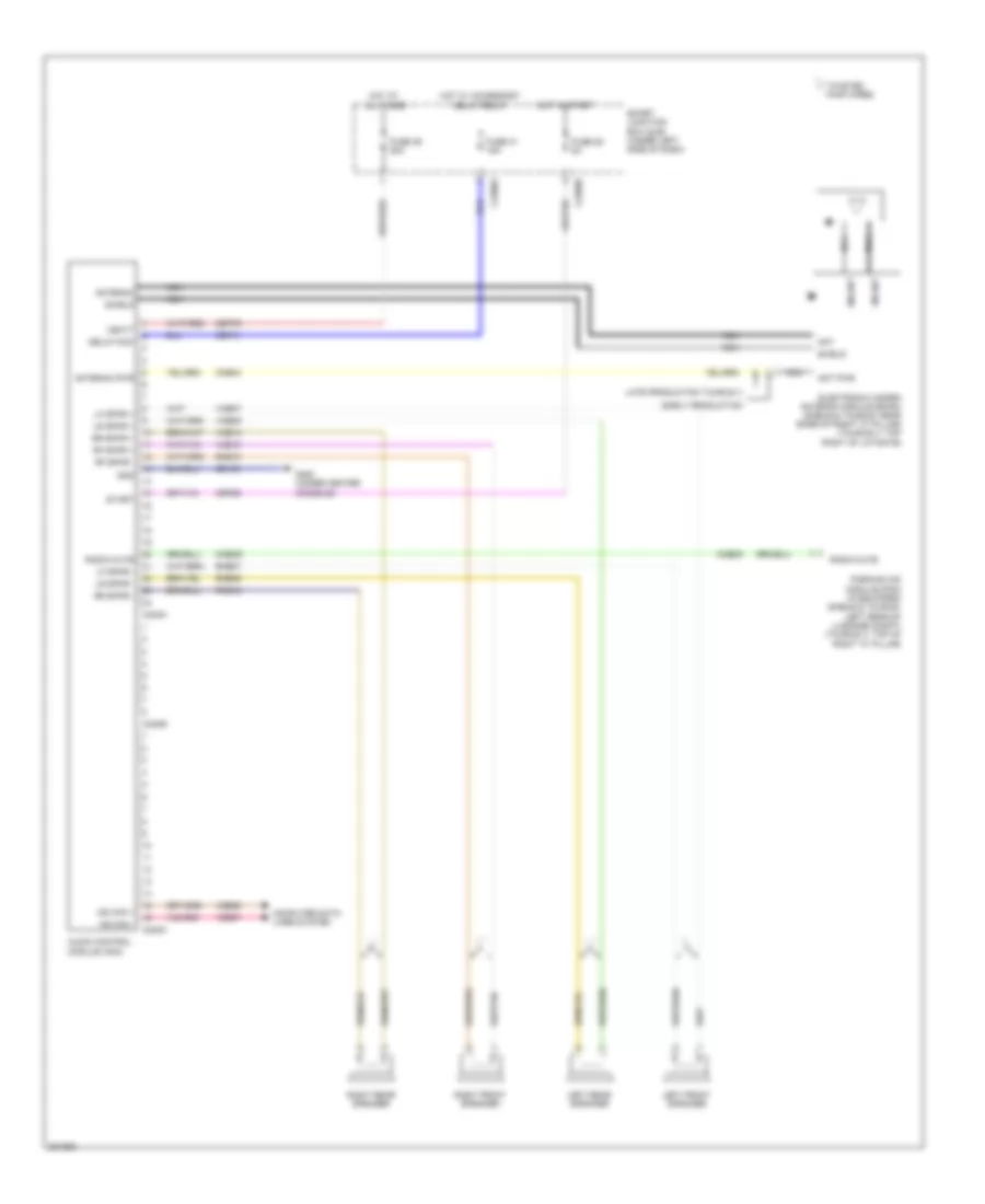 Base Radio Wiring Diagram for Ford Taurus Limited 2008