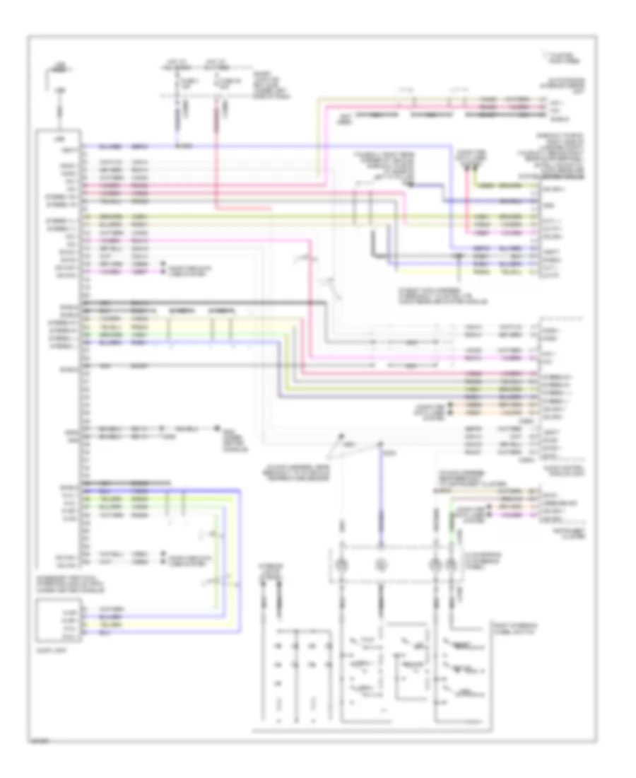 Premium Radio Wiring Diagram, with SYNC for Ford Taurus Limited 2008