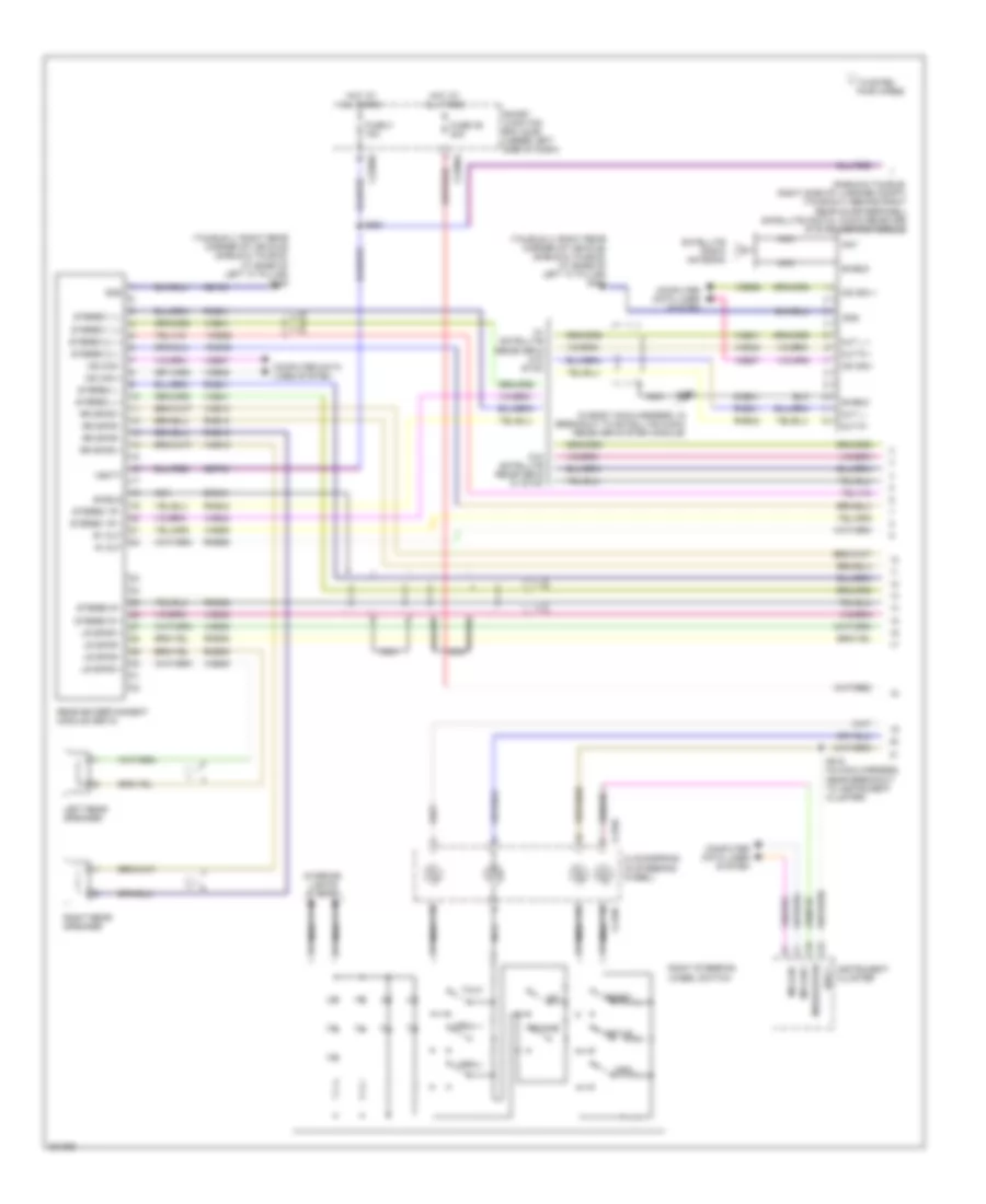 Rear Entertainment Radio Wiring Diagram (1 of 2) for Ford Taurus Limited 2008