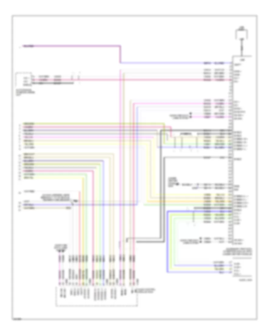 Rear Entertainment Radio Wiring Diagram (2 of 2) for Ford Taurus Limited 2008