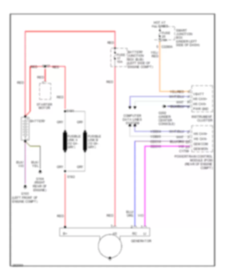 Charging Wiring Diagram for Ford Taurus Limited 2008