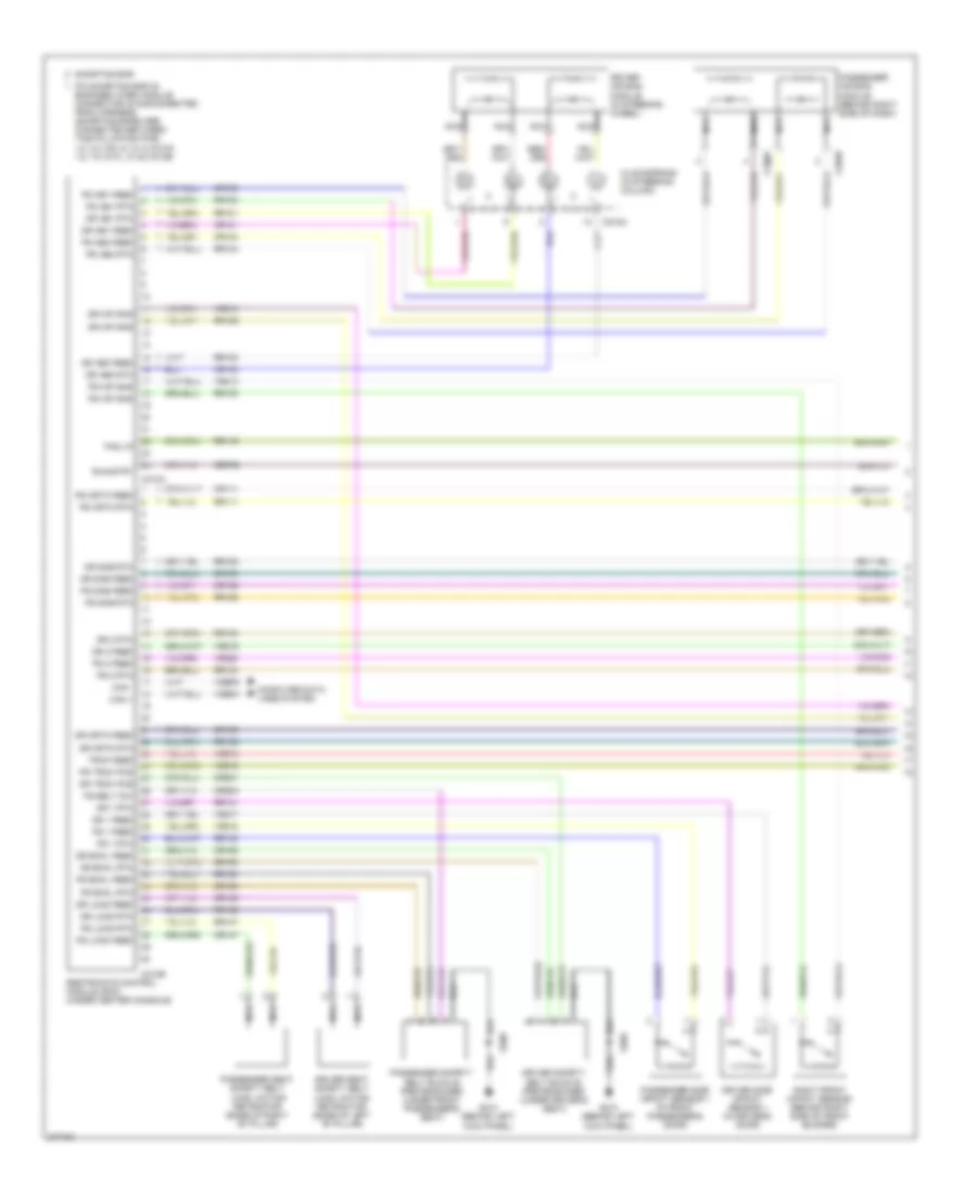 Supplemental Restraints Wiring Diagram 1 of 2 for Ford Taurus Limited 2008