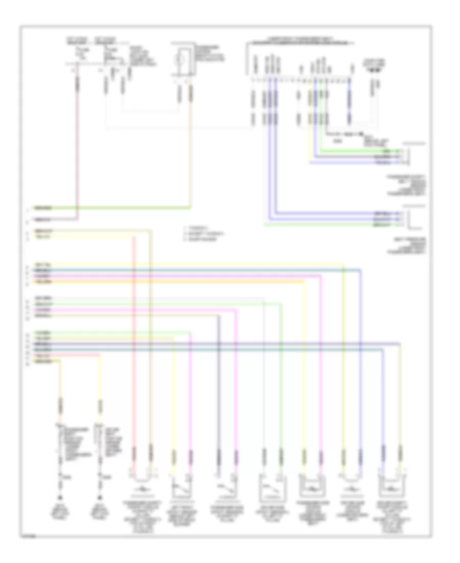 Supplemental Restraints Wiring Diagram (2 of 2) for Ford Taurus Limited 2008