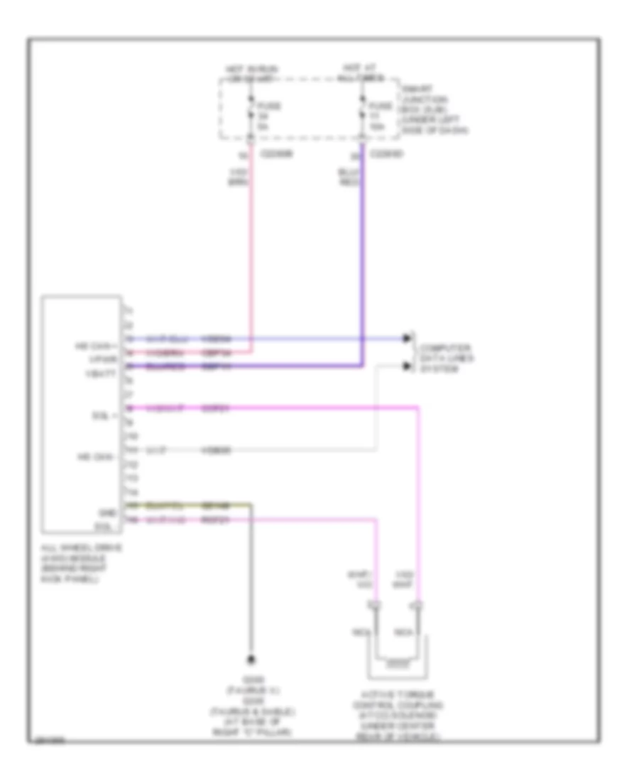 AWD Wiring Diagram for Ford Taurus Limited 2008