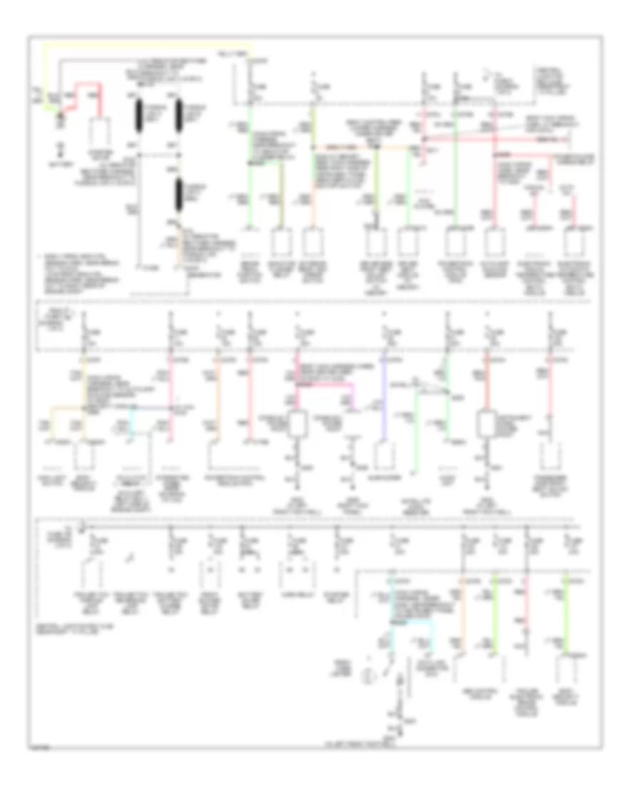 Power Distribution Wiring Diagram 1 of 3 for Ford Pickup F350 Super Duty 2006