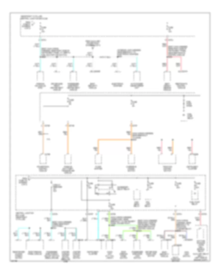 Power Distribution Wiring Diagram (3 of 3) for Ford Pickup F350 Super Duty 2006