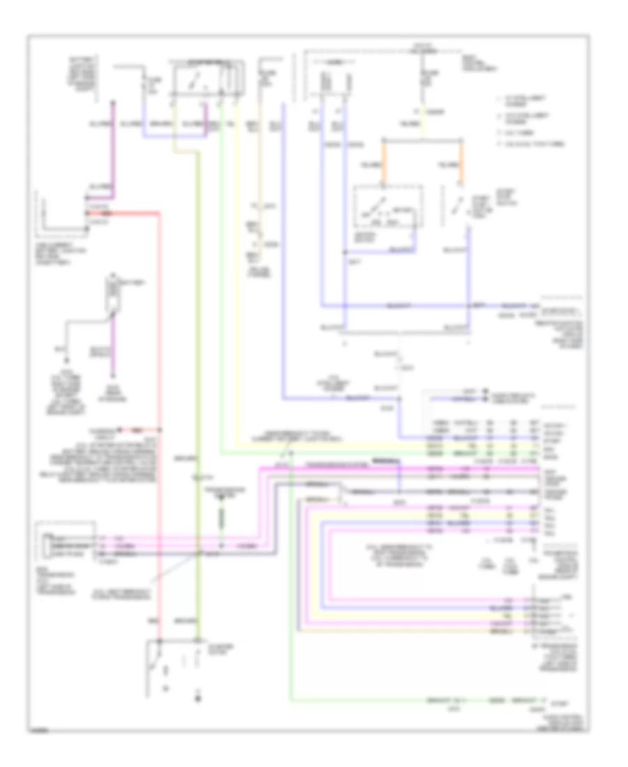Starting Wiring Diagram for Ford Taurus SE 2013
