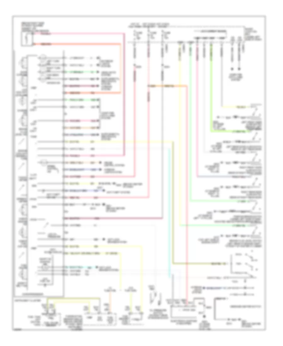 Instrument Cluster Wiring Diagram for Ford Taurus SE 2007