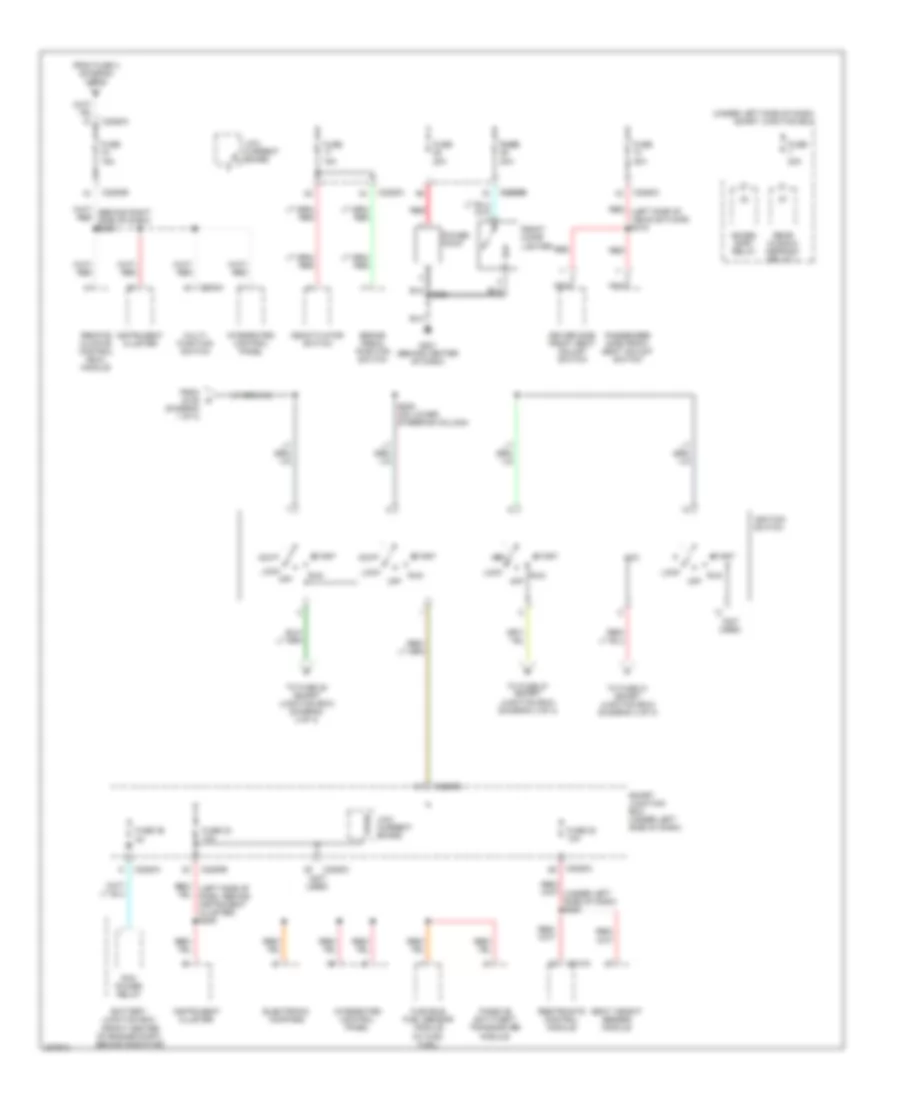 Power Distribution Wiring Diagram 2 of 3 for Ford Taurus SE 2007