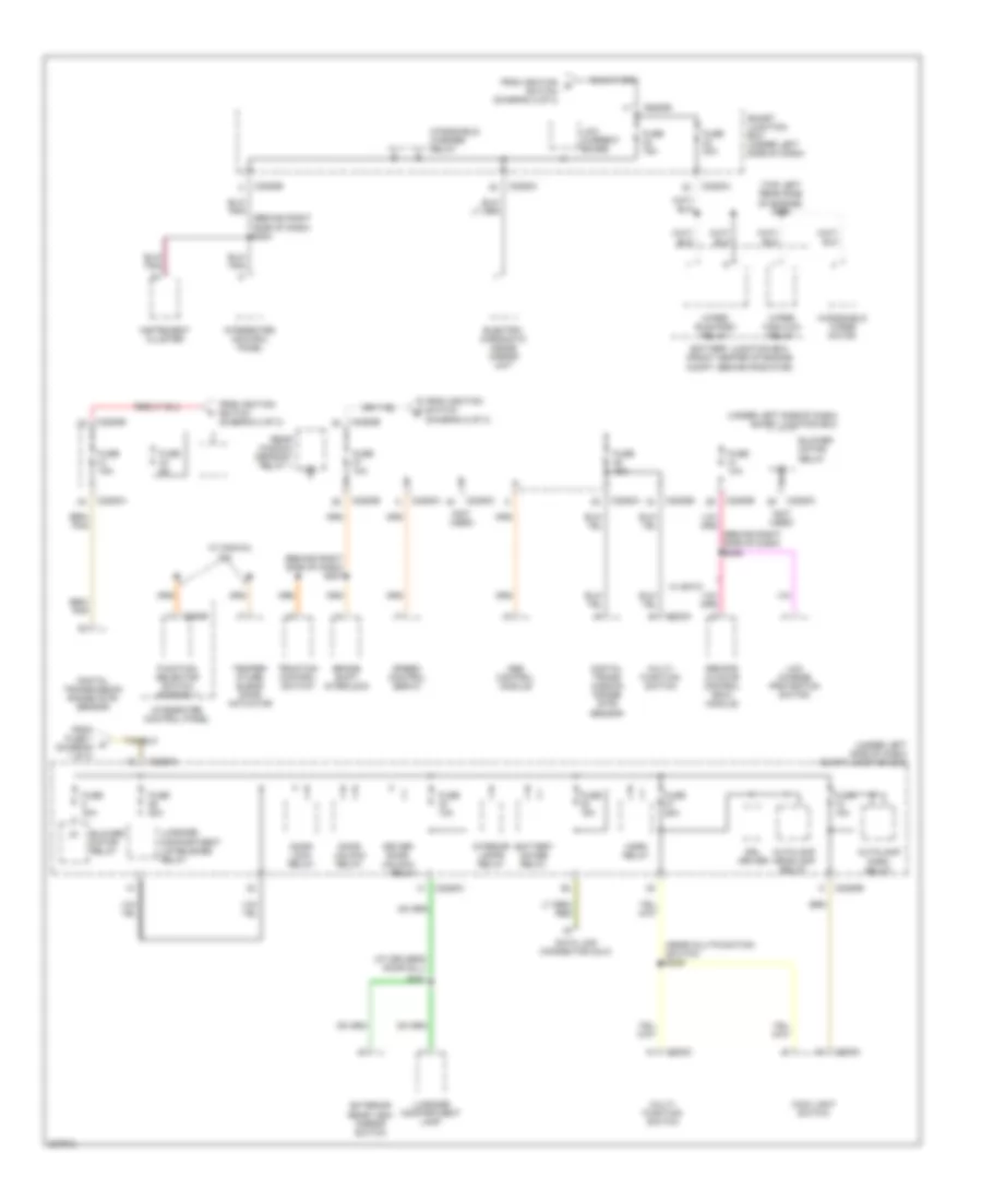 Power Distribution Wiring Diagram (3 of 3) for Ford Taurus SE 2007