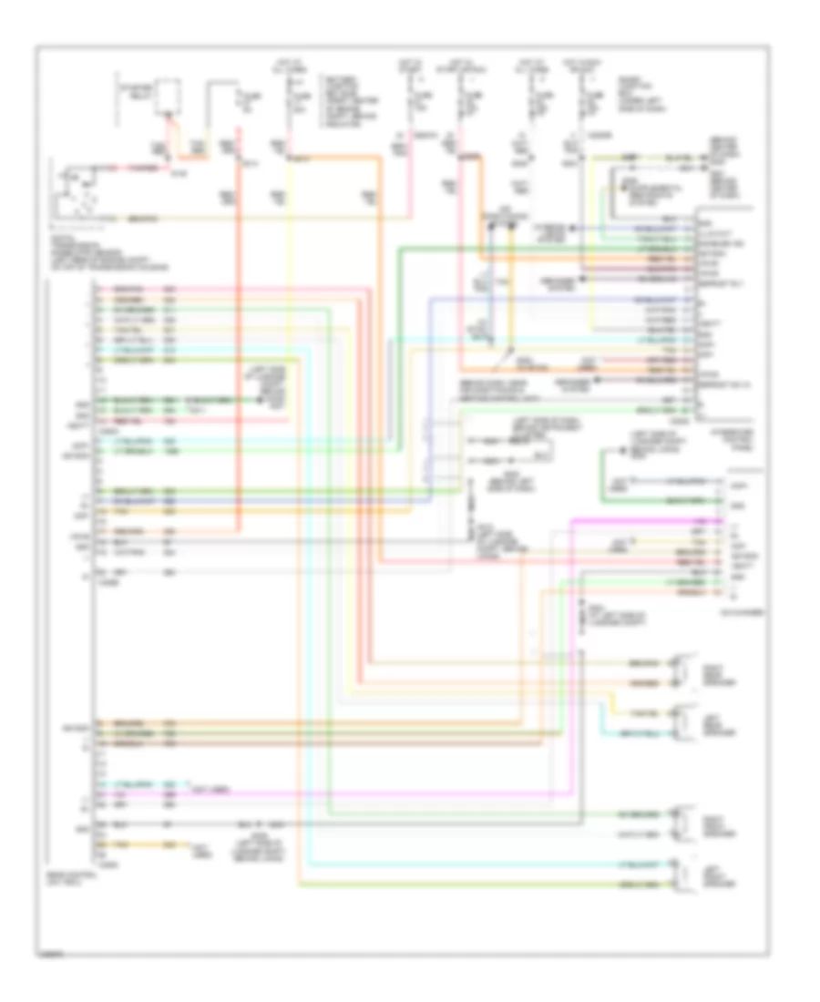 Radio Wiring Diagram, without Audiophile System for Ford Taurus SE 2007