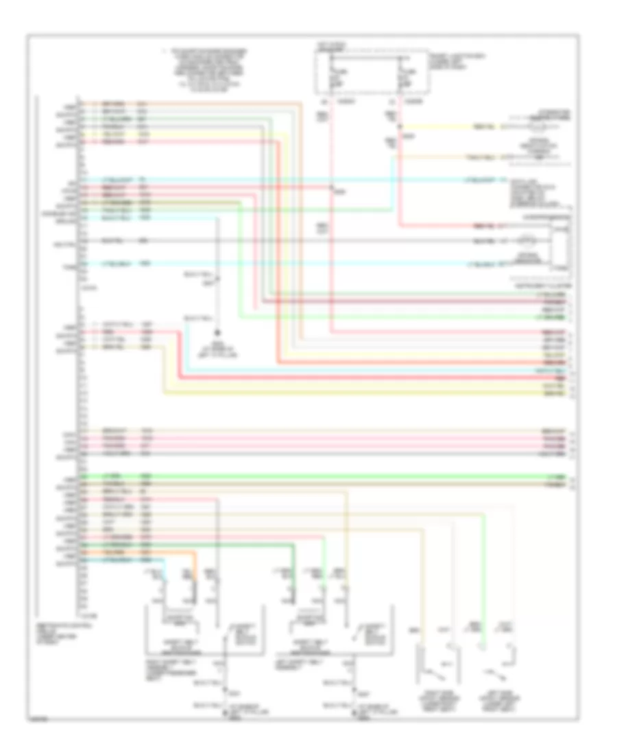 Supplemental Restraints Wiring Diagram 1 of 2 for Ford Taurus SE 2007