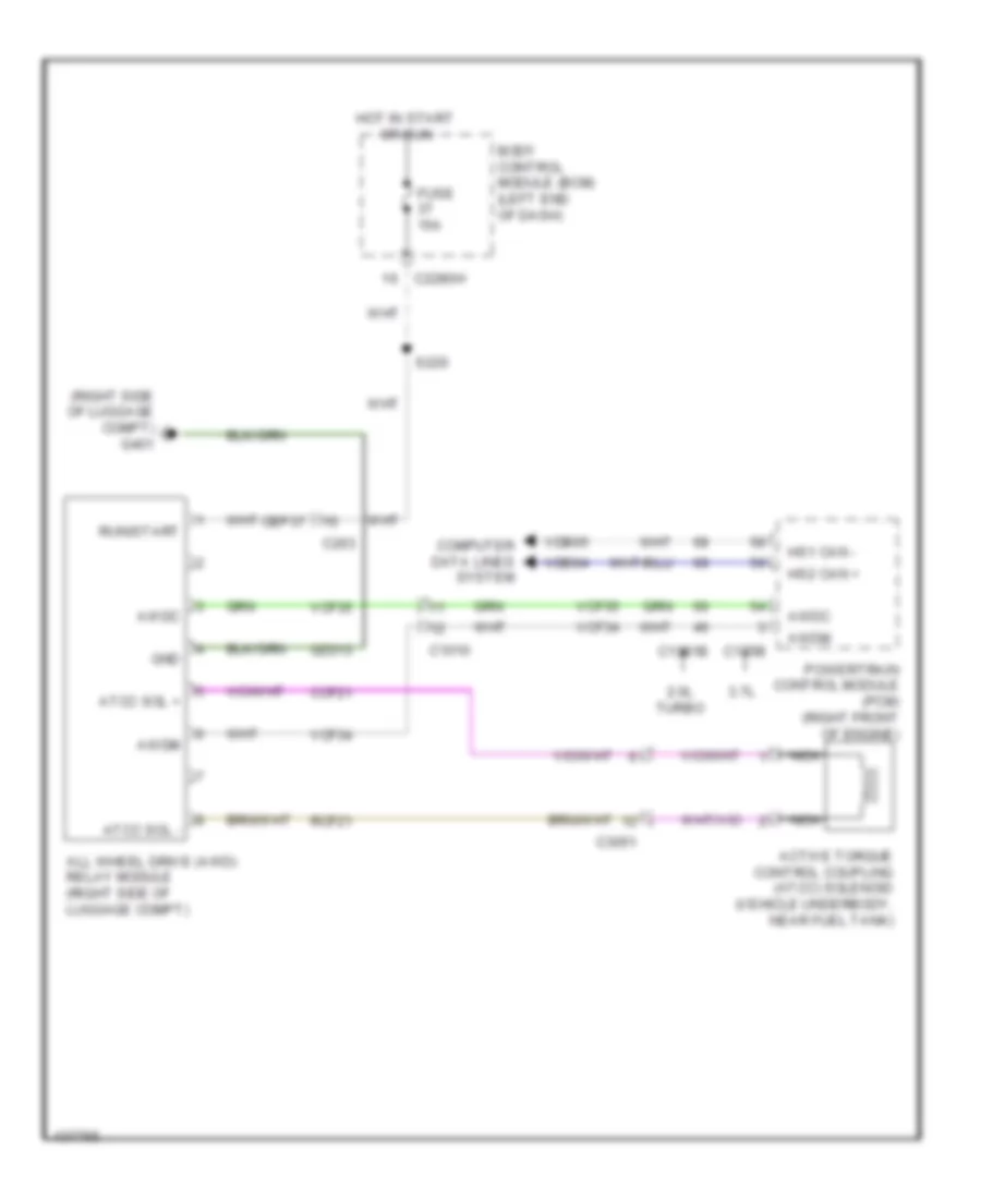 2.0L Turbo, AWD Wiring Diagram for Ford Fusion SE 2014