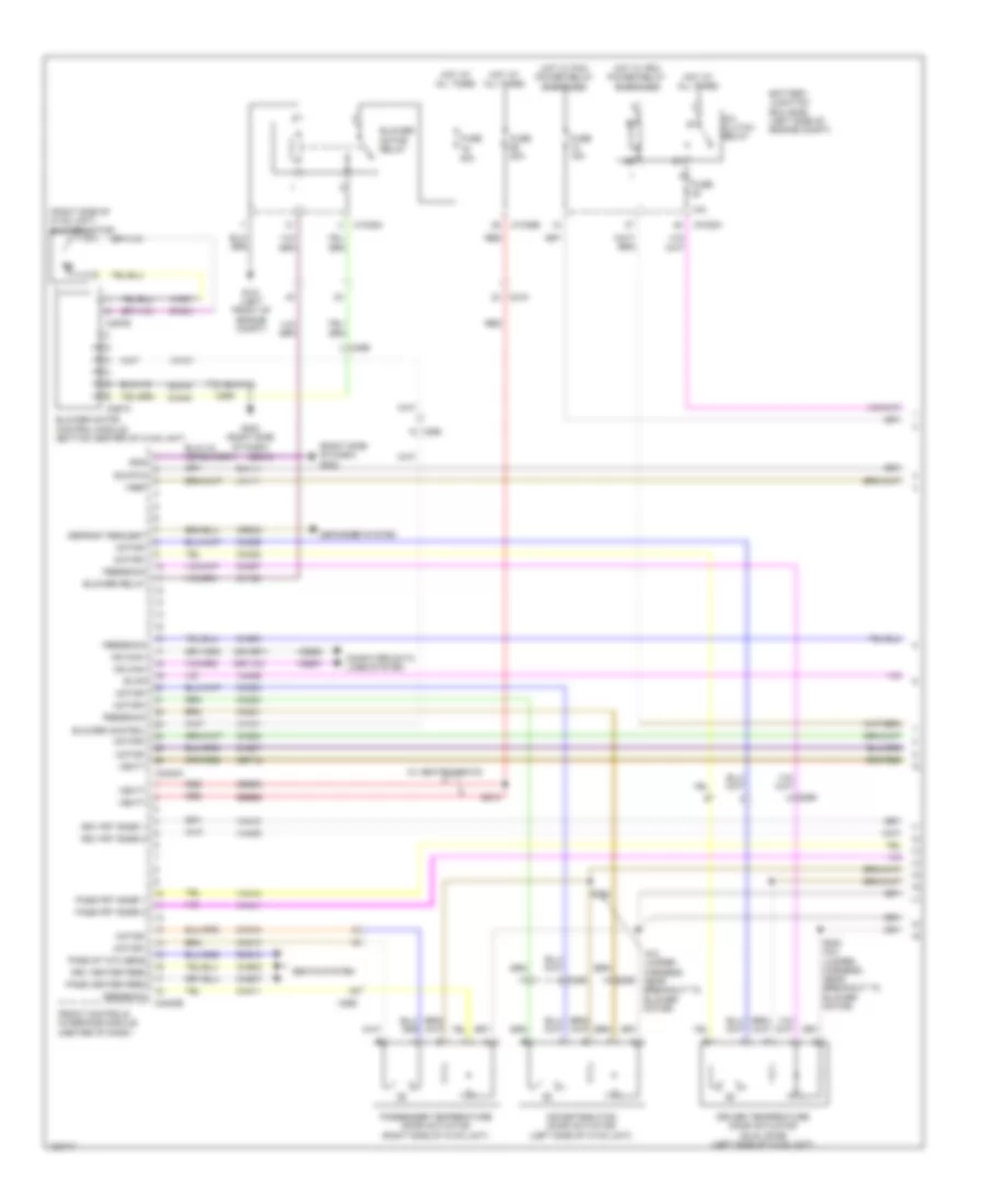Automatic AC Wiring Diagram, Except Hybrid (1 of 3) for Ford Fusion SE 2014
