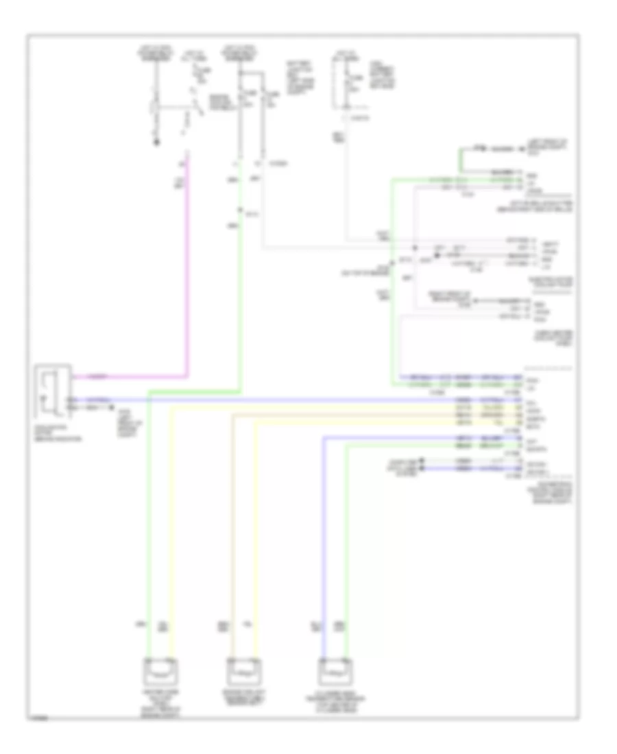 Cooling Fan Wiring Diagram, Hybrid for Ford Fusion SE 2014