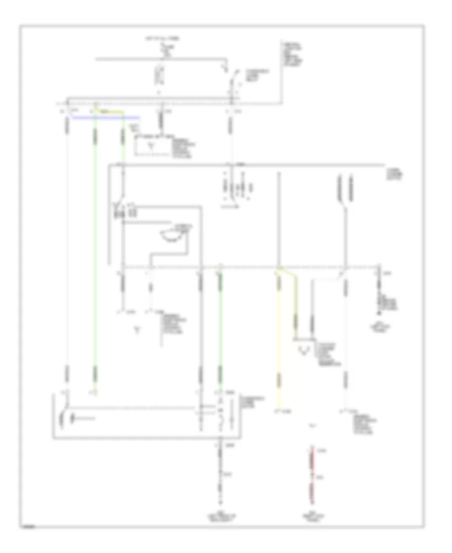 Неустойчивая Электросхема стеклоочистителя, дворников и омывателя для Ford Focus ZX5 2002