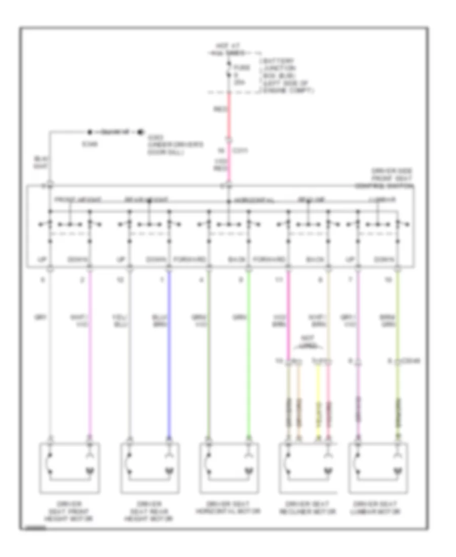 Power Seats Wiring Diagram for Ford C-Max SEL 2013