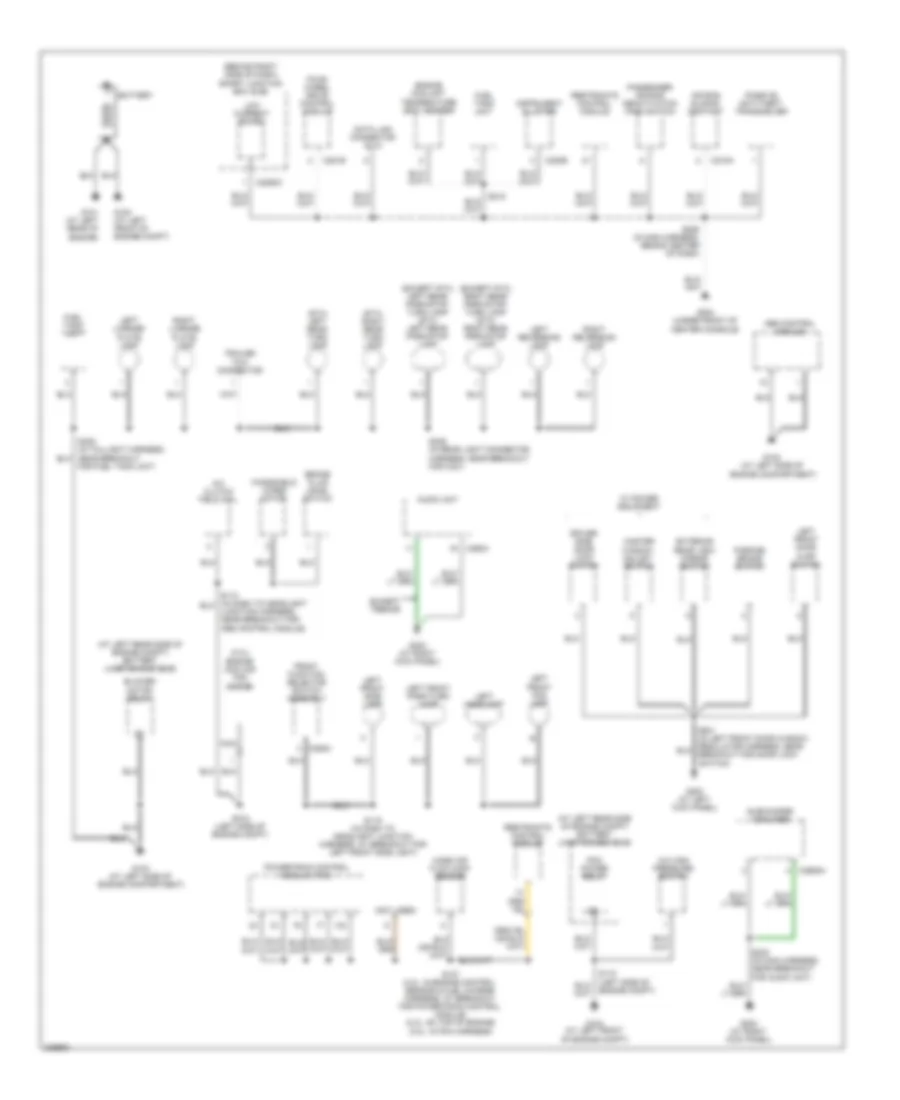 Ground Distribution Wiring Diagram 1 of 2 for Ford Ranger 2006