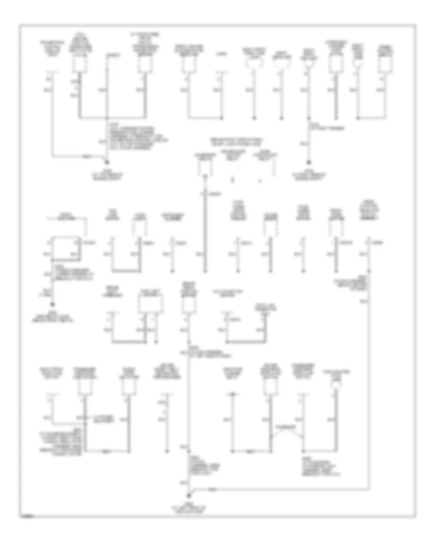 Ground Distribution Wiring Diagram (2 of 2) for Ford Ranger 2006