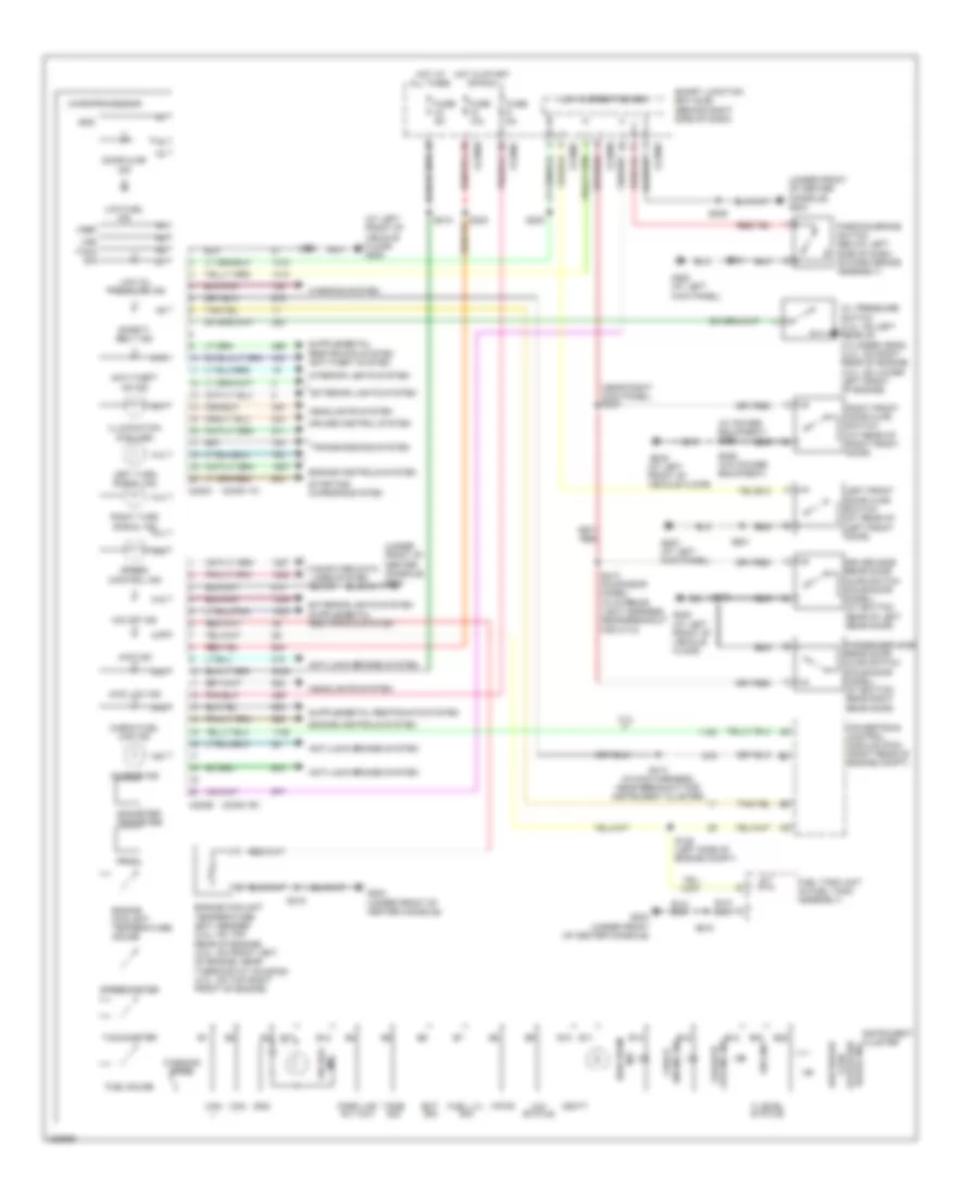 Instrument Cluster Wiring Diagram for Ford Ranger 2006