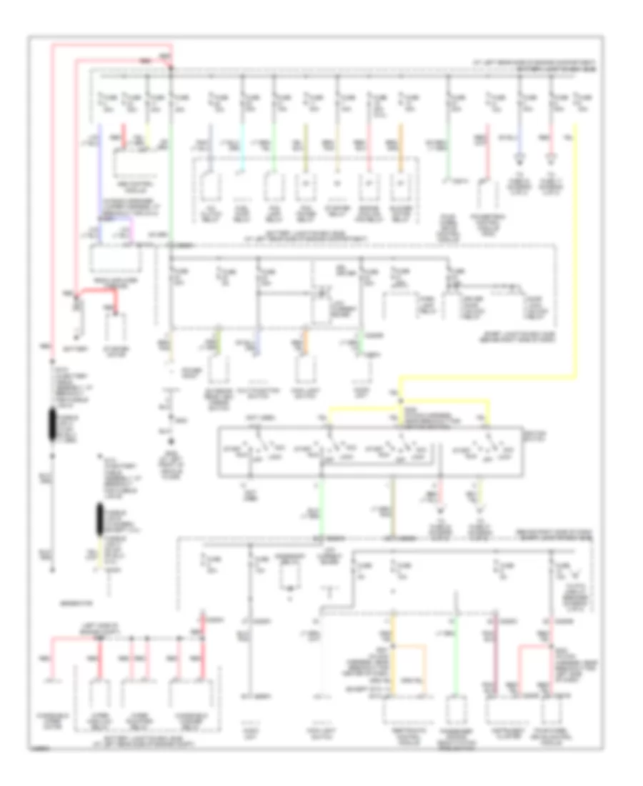 Power Distribution Wiring Diagram 1 of 2 for Ford Ranger 2006