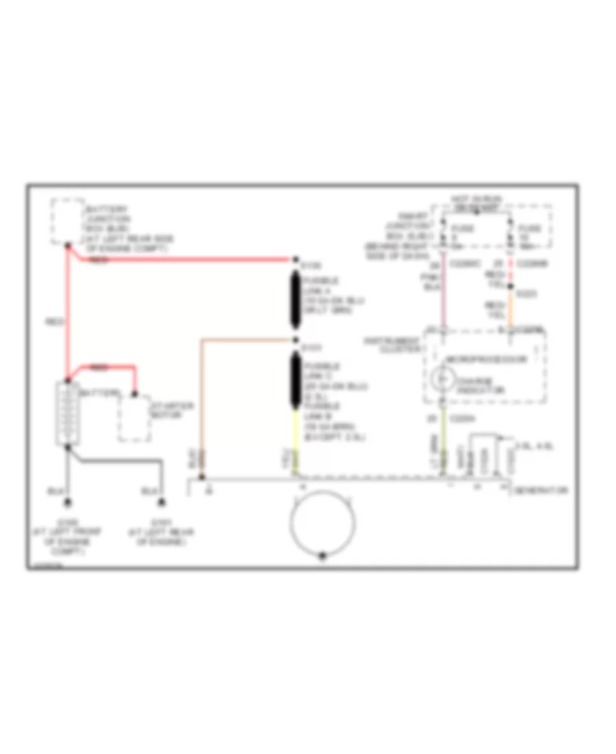 Charging Wiring Diagram for Ford Ranger 2006